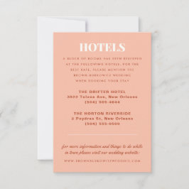 RSVP Cartão de Alojamento para Casamento Terrazzo Slab