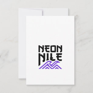 RSVP Cartão de Boas-Vindas com Logotipo da NEON NILE Wa