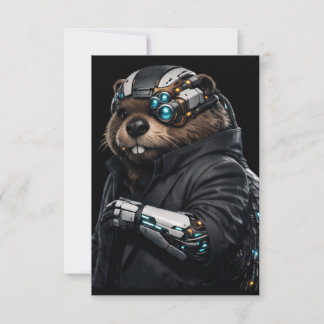 RSVP cartão de casamento Byte Beaver