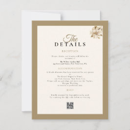 RSVP cartão de casamento com detalhes rústicos clássico