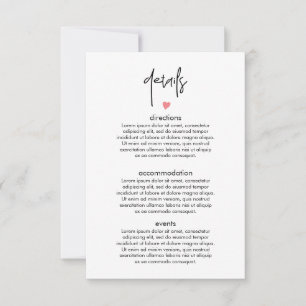RSVP Cartão de cerimônia de casamento da tipografia mod