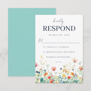 RSVP Cartão de Confirmação de Casamento Prado Caprichos