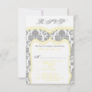 RSVP Cartão de Confirmação de Presença 3,5x5 Casamento