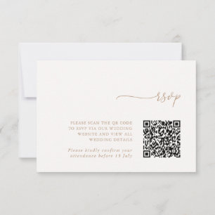 RSVP Cartão de Confirmação de Presença de Casamento com