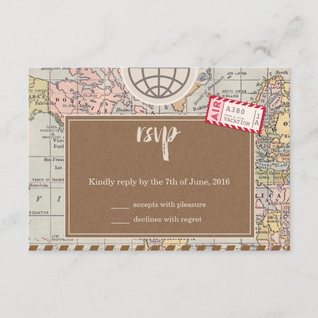 RSVP Cartão de Confirmação de Presença de Casamento de  (Frente)