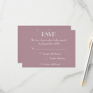 RSVP Cartão de Confirmação de Presença de Casamento em 