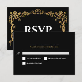 RSVP Cartão de Confirmação de Presença de Casamento Gót