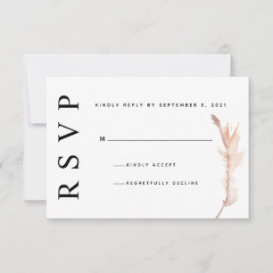 RSVP Cartão de Confirmação de Presença de Casamento Min