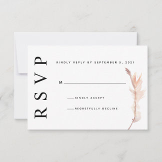 RSVP Cartão de Confirmação de Presença de Casamento Min