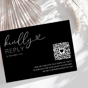 RSVP Cartão de Confirmação de Presença de Casamento Pre