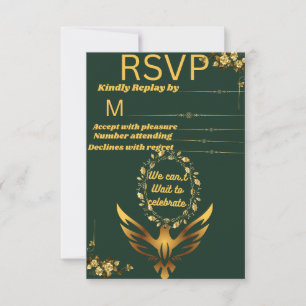 RSVP Cartão de Confirmação de Presença de Graduação em 