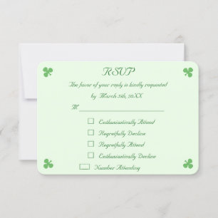 RSVP Cartão de Confirmação de Presença Engraçado Irland