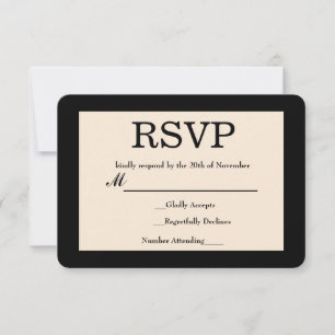 RSVP Cartão de Confirmação de Presença para Casamento C