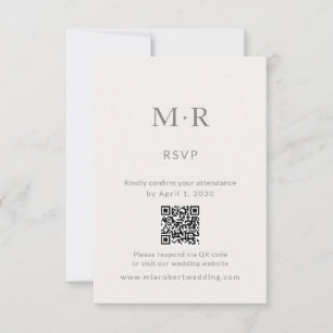 RSVP Cartão de Confirmação de Presença para Casamento Í