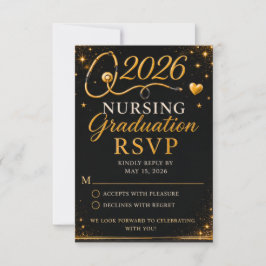 RSVP Cartão de Confirmação de Presença para Formatura d