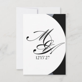 RSVP Cartão de Detalhes de Casamento Formal