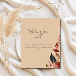 RSVP Cartão de Enclausura de Casamento Rosa Tropical Mo