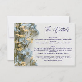 RSVP Cartão de Enclausuramento de Detalhes Florais Mode