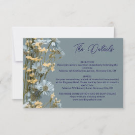 RSVP Cartão de Envio com Detalhes Florais Modernos