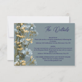 RSVP Cartão de Envio com Detalhes Florais Modernos