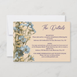 RSVP Cartão de Envio com Detalhes Florais Modernos
