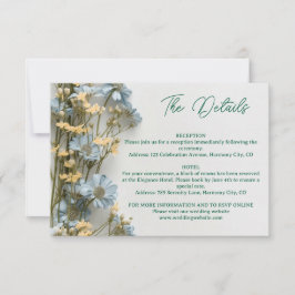 RSVP Cartão de Envio com Detalhes Florais Modernos