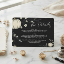 Cartão de Envio de Casamento Abóbora de Outono Pre