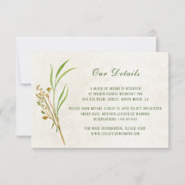 RSVP Cartão de Gabinete de Detalhes de Casamento Russo 