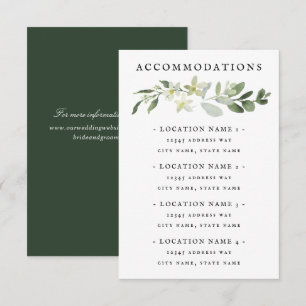 RSVP Cartão de Gabinete Elegante para Alojamentos em Ve