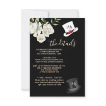 Cartão de Gabinete QR para Detalhes do Casamento P