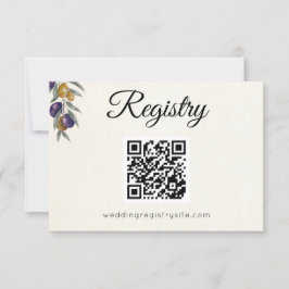 RSVP Cartão de Inclusão de Registro de Casamento Oliva
