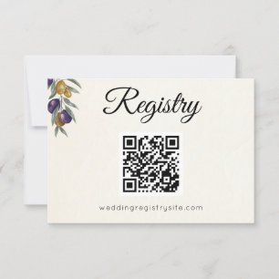 RSVP Cartão de Inclusão de Registro de Casamento Oliva
