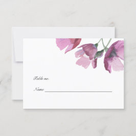 RSVP Cartão de lugar de mesa de casamento com pintura e