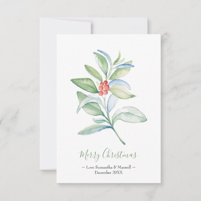 RSVP Cartão de Natal, Cartão de Férias (Frente)