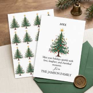 RSVP Cartão de Natal Personalizado Elegante