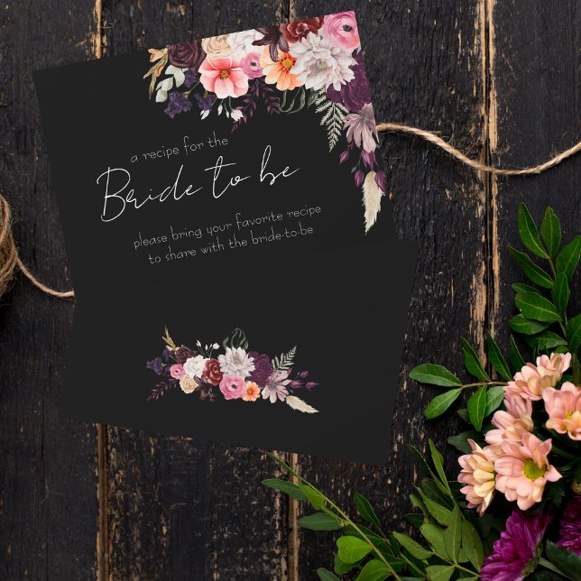 RSVP Cartão de Receita Escura e Sofisticada (Criador carregado)