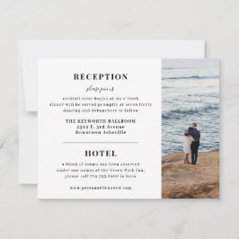 RSVP Cartão de Recepção de Casamento Atmosphere