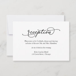 RSVP Cartão de Recepção de casamento Elegante para Cali