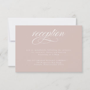 RSVP Cartão de Recepção de casamento para Caligrafia Ro