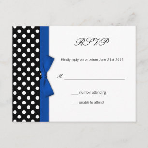 RSVP - Cartão de Resposta de Casamento de Arco Azu