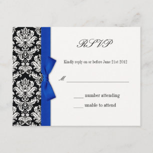 RSVP - Cartão de Resposta de Casamento de Arco Azu