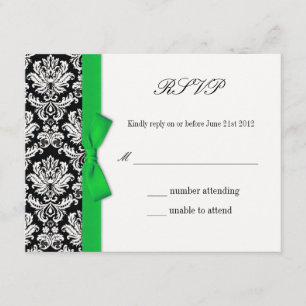 RSVP - Cartão de Resposta de Casamento de Arco Ver