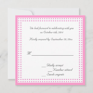 RSVP, cartão de resposta para convite de casamento