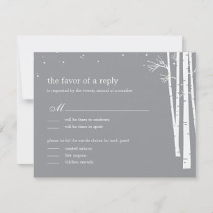 RSVP Cartão de Resposta/RSVP de Casamento Floresta de I
