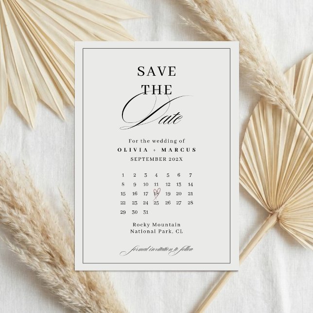 RSVP Cartão de Salvar a Data de Casamento com Monograma (Criador carregado)