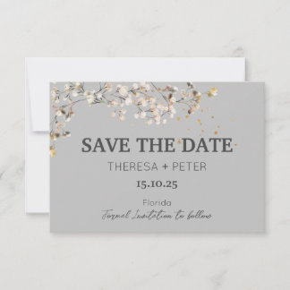 RSVP Cartão de Salve o Dia de Casamento Respiro de Bebê
