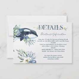 RSVP Cartão informativo de Pormenores sobre Casamento d