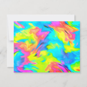 RSVP Cartão Turquoise Azul Limão Cor-de-rosa