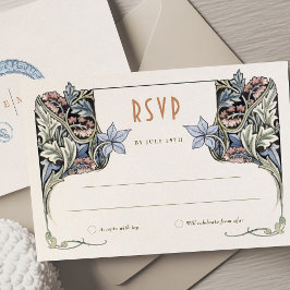 RSVP Cartão Vitoriano Grace Morris Inspirado em Le