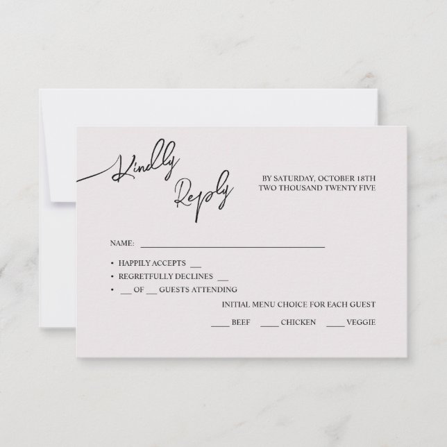 RSVP Cartões Casamento Boho-chic, cores pastel. (Frente)